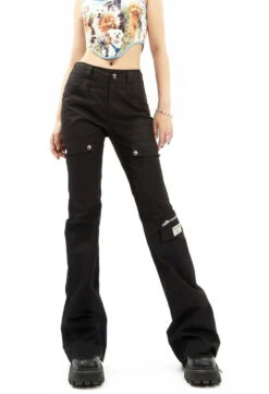 Utility Cargo Pocket Straight-Leg Trousers -Modern Wear Shop db642bfd00371890e0d39125f25bf0e6