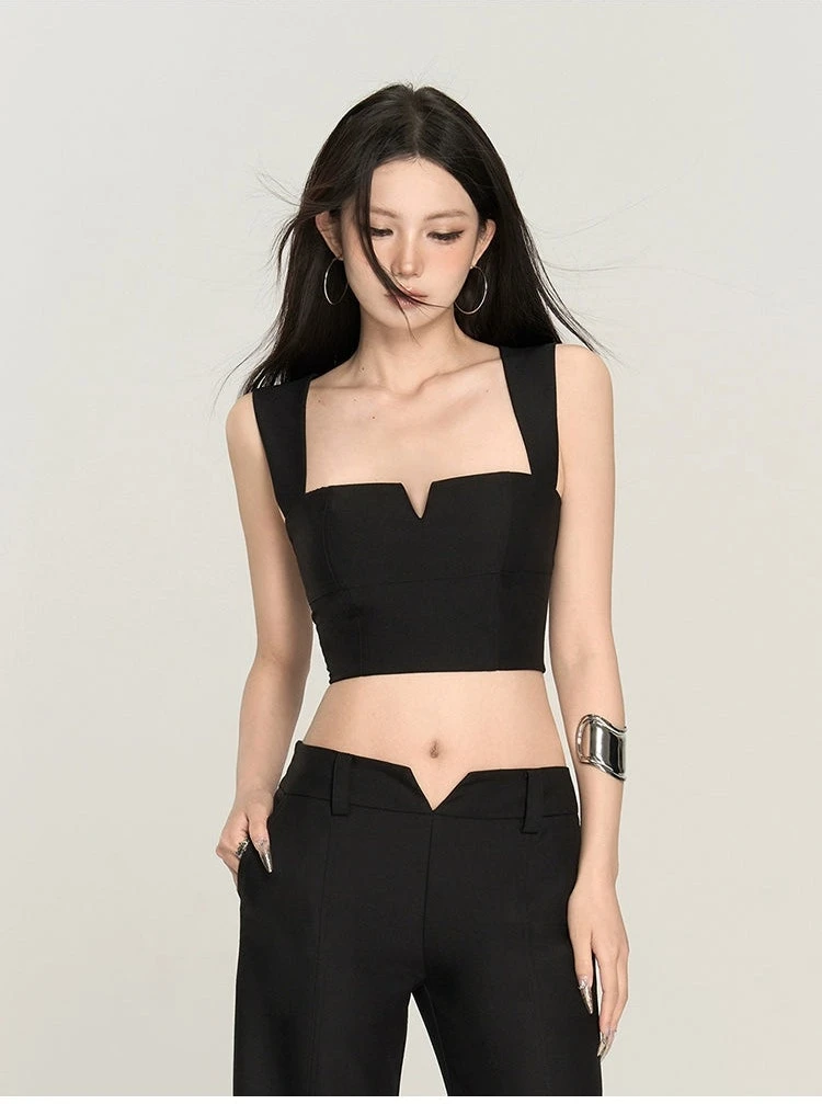 Sleeveless Sweetheart Neckline Extra-Cropped Top 13 Sleeveless Sweetheart Neckline Extra-Cropped Top - Image 13