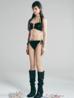 Metallic Crocodile-Print Chain Bikini Top With Wrap Skirt Swim Set 18 Metallic Crocodile-Print Chain Bikini Top With Wrap Skirt Swim Set -Modern Wear Shop dbcefe0b62a920672acc2f38e2c6f6f0