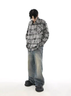 Plaid Tye-Dye Print Flannel Shirt 17 Plaid Tye-Dye Print Flannel Shirt -Modern Wear Shop dc70ff80afe43093d2a2b6f4fd6e43b5