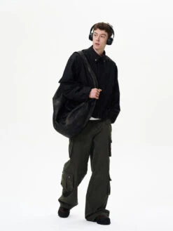 Collared Elastic-Waist Oversized Zip-Up Jacket With Pockets -Modern Wear Shop dc75355c76a20278145f45d01ce9cb27 5ec51d6a 8186 46f7 a1a4 e3197bb6aba2