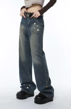 Star Wide Faded Jeans -Modern Wear Shop dca624dd629aa0f73879f8ab3f7d3963