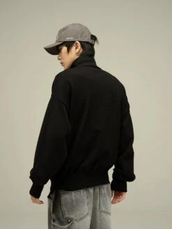 Half-Zip Collared Sweatshirt Pullover -Modern Wear Shop dd2bd52100b7bd33d49024b5b81f8c32