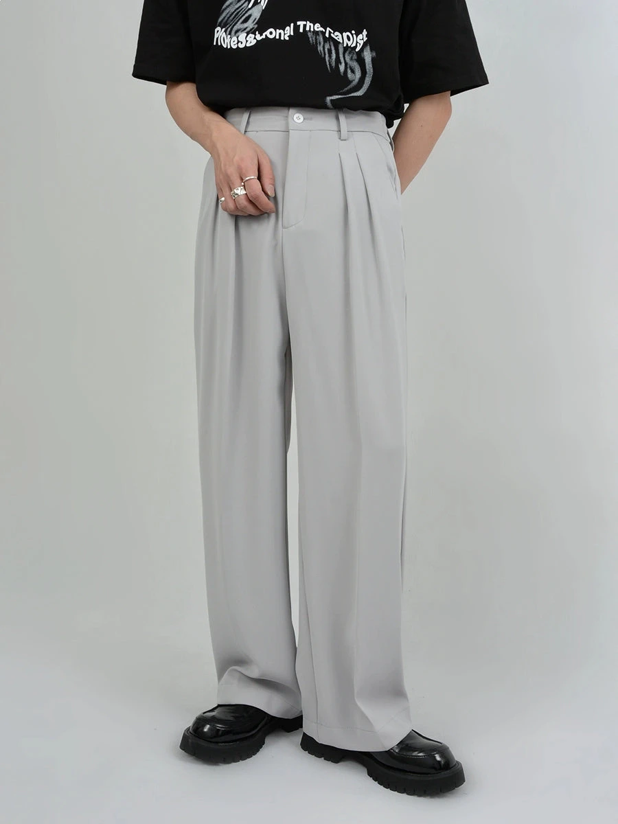 Wide Leg Tailored Pleated Trousers 5 Wide Leg Tailored Pleated Trousers - Image 5
