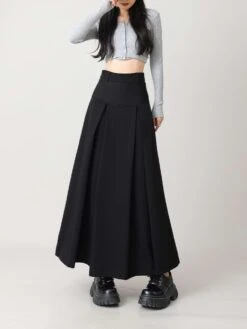 Tiered Pleated Midi Skirt -Modern Wear Shop df31dec8d4e948dc43ec11bae095927e