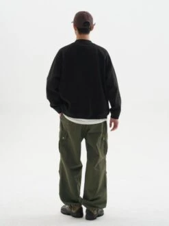 Button-Up Textured Knit Bomber Jacket -Modern Wear Shop e0f7a3ccba348458aa6f7d6bc84e1fce