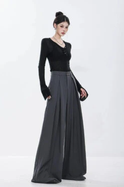 High Waist Wide Leg Multi-Pleated Trousers 26 High Waist Wide Leg Multi-Pleated Trousers -Modern Wear Shop e0fa554cae077b21cdff49be7b41f475
