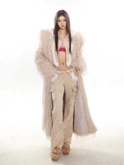 Faux Fur Longline Hooded Coat -Modern Wear Shop e1103d7e9e82f3f4138f6842dde69f0e