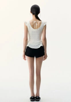 Ruffle Sleeve Button Front Peplum Top -Modern Wear Shop e187c6e4c7905c2b8abc9166d22965d2