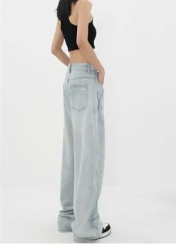 Mock Two-Piece Faded Distressed Jeans -Modern Wear Shop e1f2e22db9606cb1249a8b25772549b2
