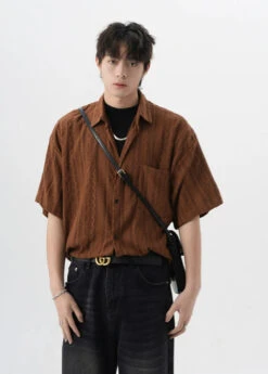 Textured Cable Knit Button-Up Shirt -Modern Wear Shop e2dcb35262570bbdc7b3010b042dc803