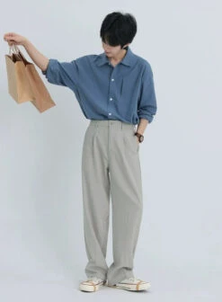 Oversized Button-Down Lightweight Shirt With Slide-In Chest Pocket -Modern Wear Shop e39465c91c10853443876f0b5a3bd824