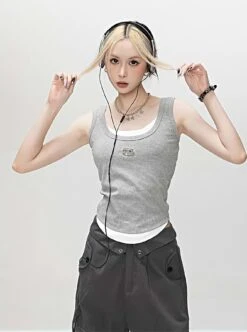 Mock Two-Piece Tank Top 15 Mock Two-Piece Tank Top -Modern Wear Shop e4ff8a7c6e372d80d85922778cbacd83