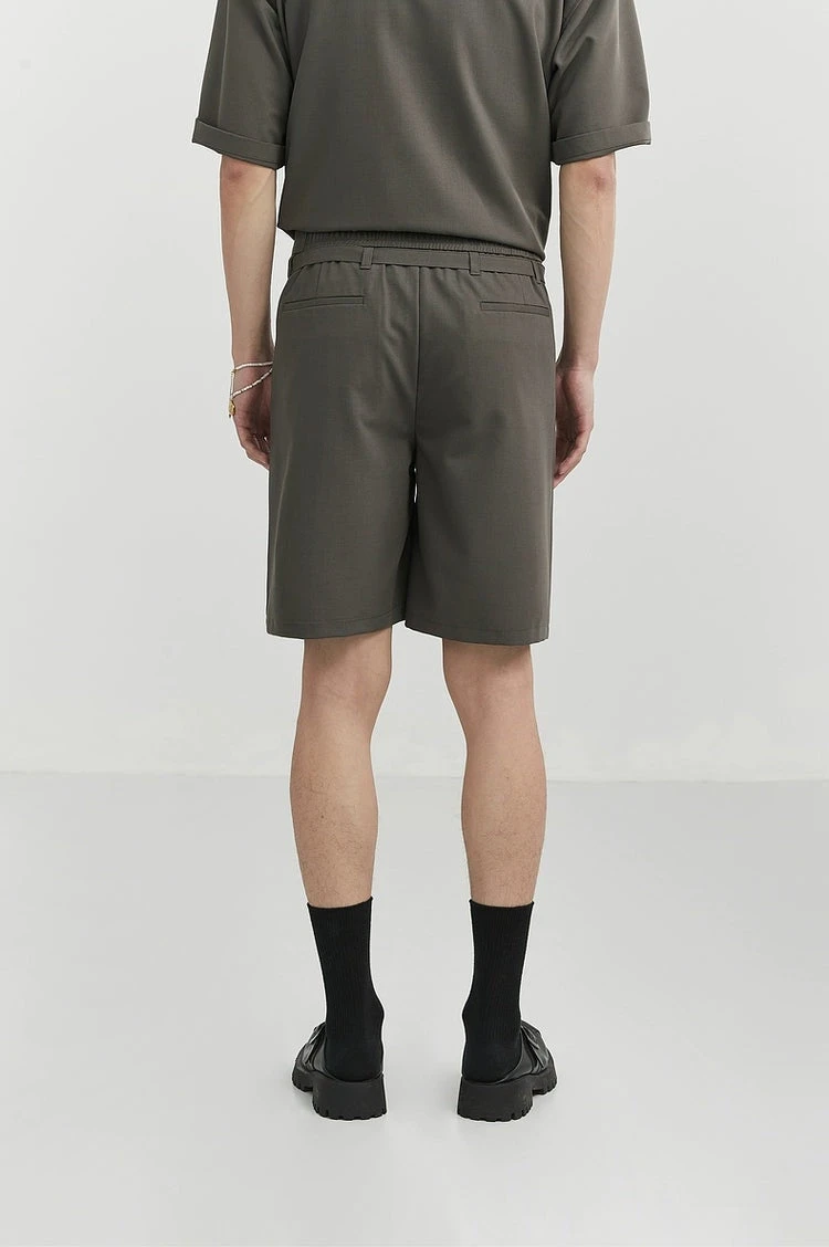 Pleated Drawstring-Belted Shorts 6 Pleated Drawstring-Belted Shorts - Image 6
