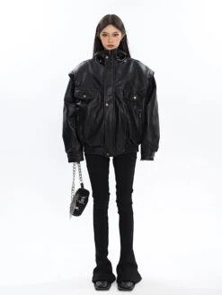 Drop Shoulder Faux Leather Bomber Jacket -Modern Wear Shop e5cab867fc47e438dcdb1a556a267575 5dbf9f4e b04a 436a ae62 0e2da49523f2