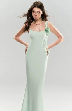 Sleeveless Ruffle Trim Midi Dress With Floral Appliqué 19 Sleeveless Ruffle Trim Midi Dress With Floral Appliqué -Modern Wear Shop e6052dd6a4d865b025721d0d4108f631