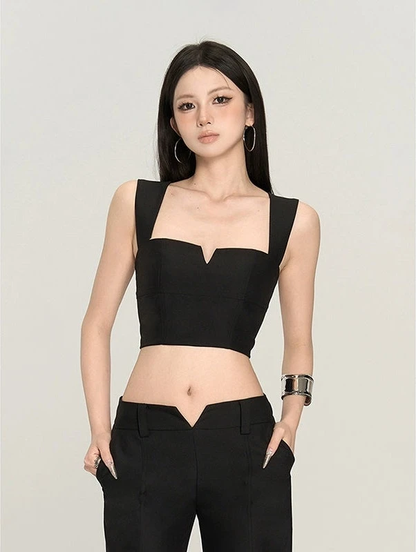 Sleeveless Sweetheart Neckline Extra-Cropped Top 5 Sleeveless Sweetheart Neckline Extra-Cropped Top - Image 5
