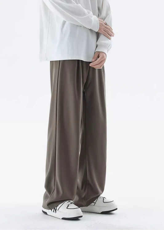 Wide Leg Tailored Lightweight Trousers With Belt Detail 14 Wide Leg Tailored Lightweight Trousers With Belt Detail - Image 14