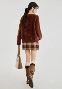 Fuzzy Oversized Round Neck Sweater -Modern Wear Shop e7c14b033a8db30410d9f85e16dc1279
