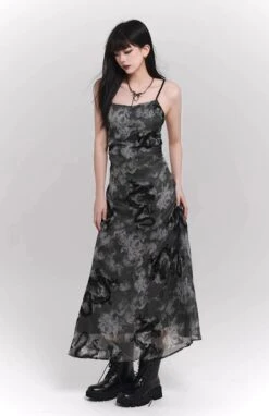 Sleeveless Asymmetrical Hem Floral Dress -Modern Wear Shop e7e7153028d07976849f84ce118ed66c