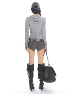 Cross Print Long Sleeve Slim Hoodie Top -Modern Wear Shop e810a1791174d83cb699e438976b1b18