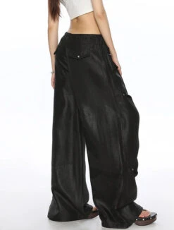 Wide Leg Shimmer Pants With Utility Pockets 22 Wide Leg Shimmer Pants With Utility Pockets -Modern Wear Shop e929f98992b72c3a6b8445822d0ddf46