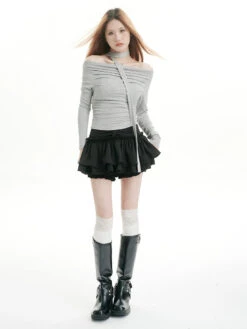 Off-Shoulder Layered Strappy Choker-Neck Top 10 Off-Shoulder Layered Strappy Choker-Neck Top -Modern Wear Shop ebf3f5880307f1dad2f3be8ecd5961c5