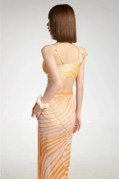 Abstract Print Two-Piece Swimsuit With Sarong -Modern Wear Shop ec3d5168af4ee6490a85515350aef061