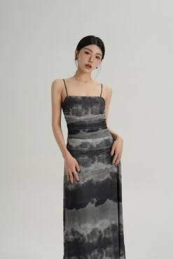 Spaghetti Strap Ruched Tie-Dye Maxi Dress 14 Spaghetti Strap Ruched Tie-Dye Maxi Dress -Modern Wear Shop ed16582bda2b0dbf4cddecfd4922887d