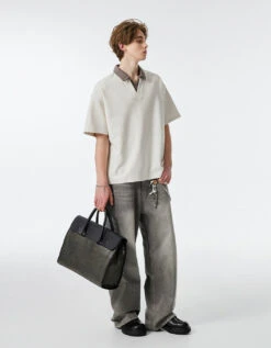 Contrast Collar Short Sleeve Polo Shirt -Modern Wear Shop eda7edd5288aee69f130fedd0da8362e