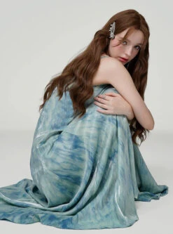 Iridescent Tie-Dye Spaghetti Strap Flared Maxi Dress 13 Iridescent Tie-Dye Spaghetti Strap Flared Maxi Dress -Modern Wear Shop edd839a9d18c0c632a106c466b2db189