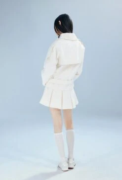 Double-Breasted Cropped Trench Coat With Belt Detail -Modern Wear Shop eea837a5cf8b43c9e6b14e8aaa72c329 1