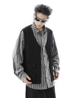 Striped Mock Layered Vest Long Sleeve Shirt 15 Striped Mock Layered Vest Long Sleeve Shirt -Modern Wear Shop enhanced 21d2cee23baf4bf1bb9f4d3fce22aa99 topaz enhance 2x