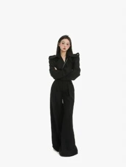 Boxy Cropped Double Breasted Trench Jacket -Modern Wear Shop enhanced 6effcea3d14f9a42eaabb4b4482970ee topaz enhance 2x