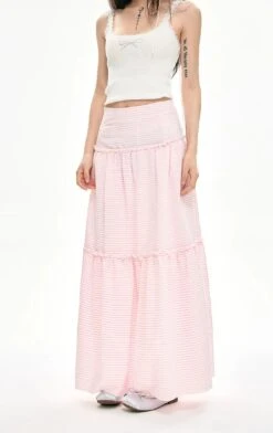 Striped Ruffle Hem Maxi Skirt -Modern Wear Shop enhanced 922065a170b0a5c479c2fc6b7af45b83 topaz enhance 2x
