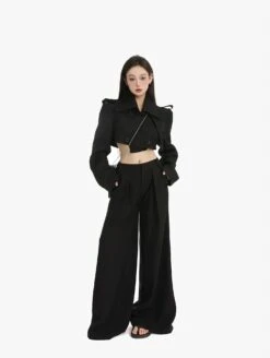 Boxy Cropped Double Breasted Trench Jacket -Modern Wear Shop enhanced c0bb8b116a9d661c8face439d5641bf5 topaz enhance 2x