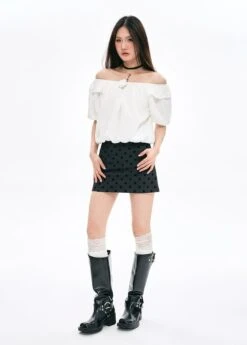 Off-Shoulder Ruffle Sleeve Blouse With Tie Detail 5 Off-Shoulder Ruffle Sleeve Blouse With Tie Detail -Modern Wear Shop enhanced ccbcd2cac0fd202c6f31fb77571eba9d topaz enhance 2x