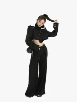 Boxy Cropped Double Breasted Trench Jacket -Modern Wear Shop enhanced e80cdb622f43b5a957f80611e43668e8 topaz enhance 2x