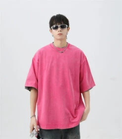 Oversized Acid Wash Tee With Drop Shoulders -Modern Wear Shop f0c9eed5928eb612fbf02e18095b5cd8