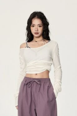 Long Sleeve Scoop Neck Soft Jersey Top -Modern Wear Shop f187eb5fadd1c64570bb6913fa5faa1f