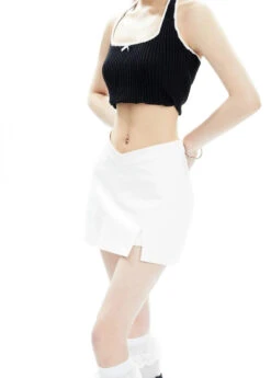 Asymmetric V-Cut Mini Skirt With Side Slit 22 Asymmetric V-Cut Mini Skirt With Side Slit -Modern Wear Shop f1d1ba467979d931b25ea80fd477d3d0