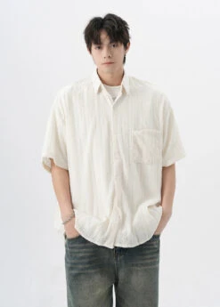 Textured Cable Knit Button-Up Shirt -Modern Wear Shop f208d67000195db2ccddf1ad4149dd75