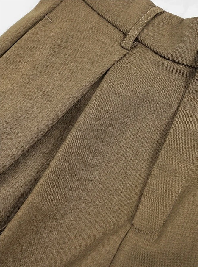 Wide Leg Criss-Cross Pleated Palazzo Trousers 11 Wide Leg Criss-Cross Pleated Palazzo Trousers - Image 11