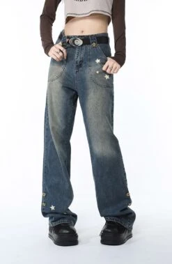 Star Wide Faded Jeans -Modern Wear Shop f324a72b3ba59143901beaf1385e5026