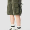 Cargo Utility Shorts With Zippered Pocket