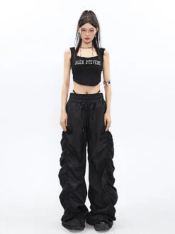 Ruched High-Waisted Jogger Pants -Modern Wear Shop f4baa6c0a7abae0e8adf4e699f36523a