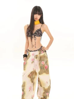 Leopard Print Tie-Front Triangle Bikini Set -Modern Wear Shop f4f4bab38e2f802b1fdbaf28db1aa94a