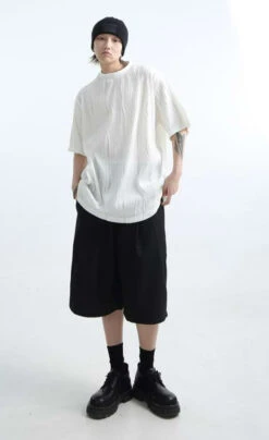 Oversized Wave Textured T-Shirt -Modern Wear Shop f4fb837d670c9bbb8a94ab8c597cb4eb