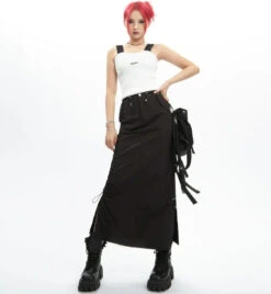 Adjustable Drawstring Midi Cargo Skirt -Modern Wear Shop f6106d755683dab12458422a02f1d19e