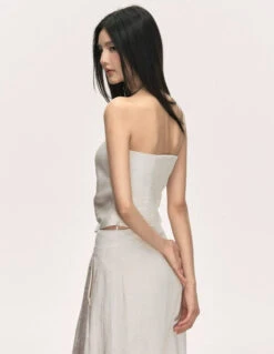 Strapless Asymmetric Top And Wide Leg Pleated Pant Two-Piece Set 12 Strapless Asymmetric Top And Wide Leg Pleated Pant Two-Piece Set -Modern Wear Shop f6286f26f45e334494096816a11d8ef6